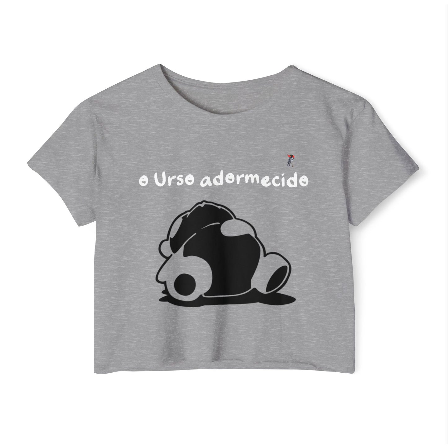 Não acorde o urso adormecido Crop Top