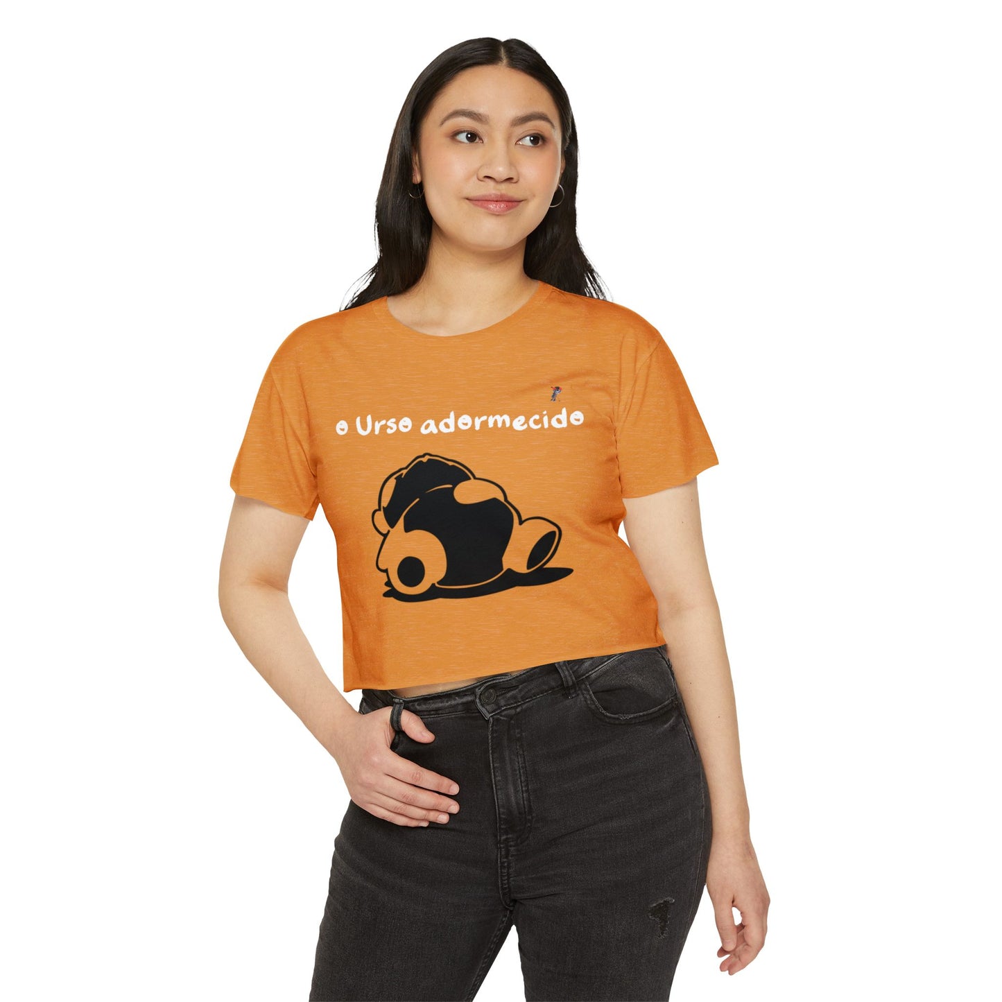 Não acorde o urso adormecido Crop Top