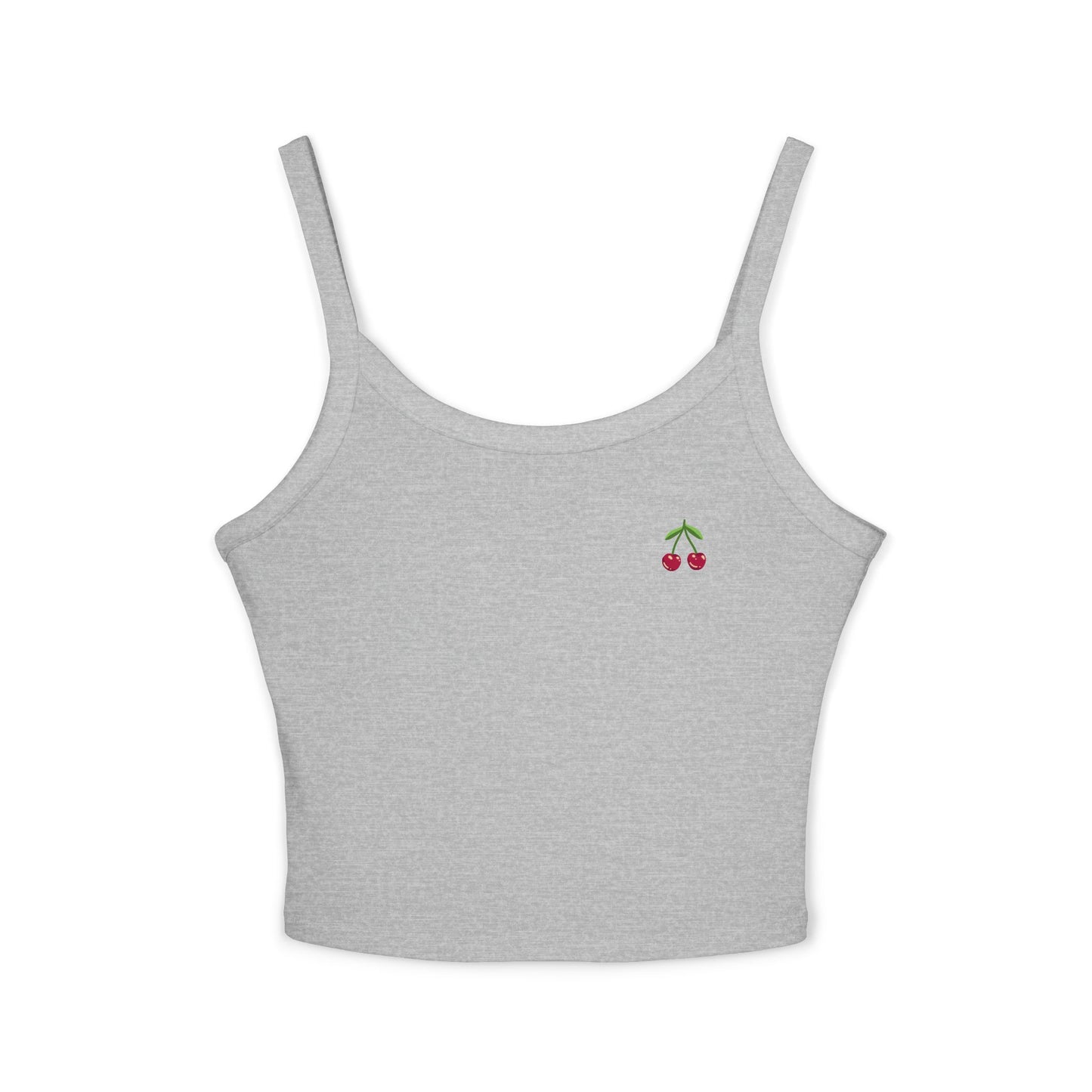 Cherry Spaghetti Strap Tank Top