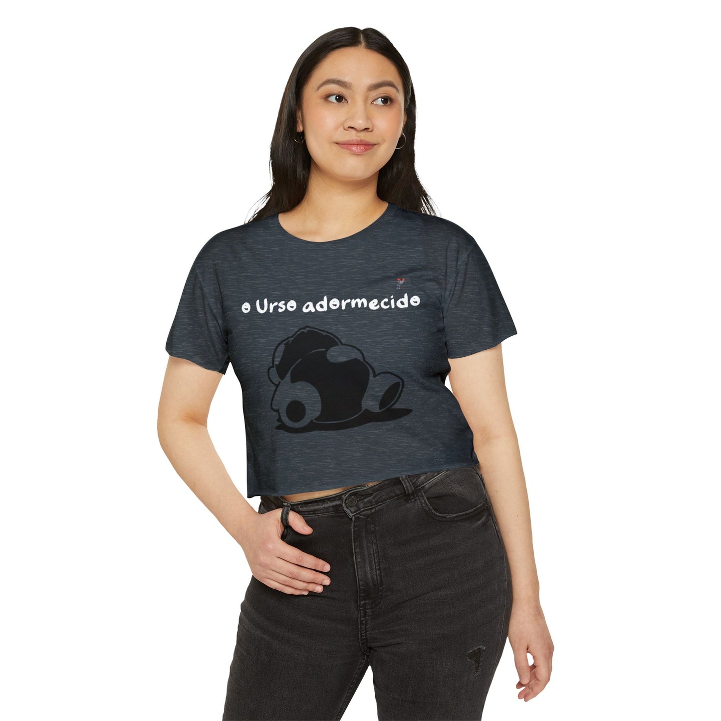 Não acorde o urso adormecido Crop Top