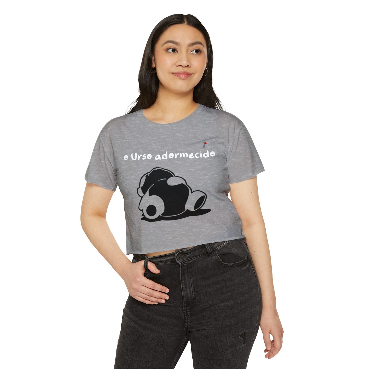 Não acorde o urso adormecido Crop Top