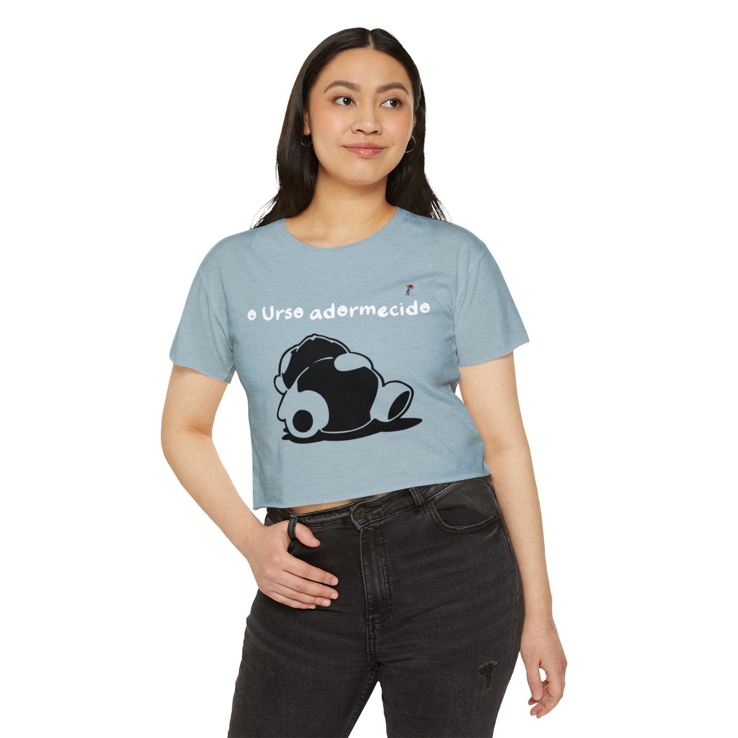 Não acorde o urso adormecido Crop Top