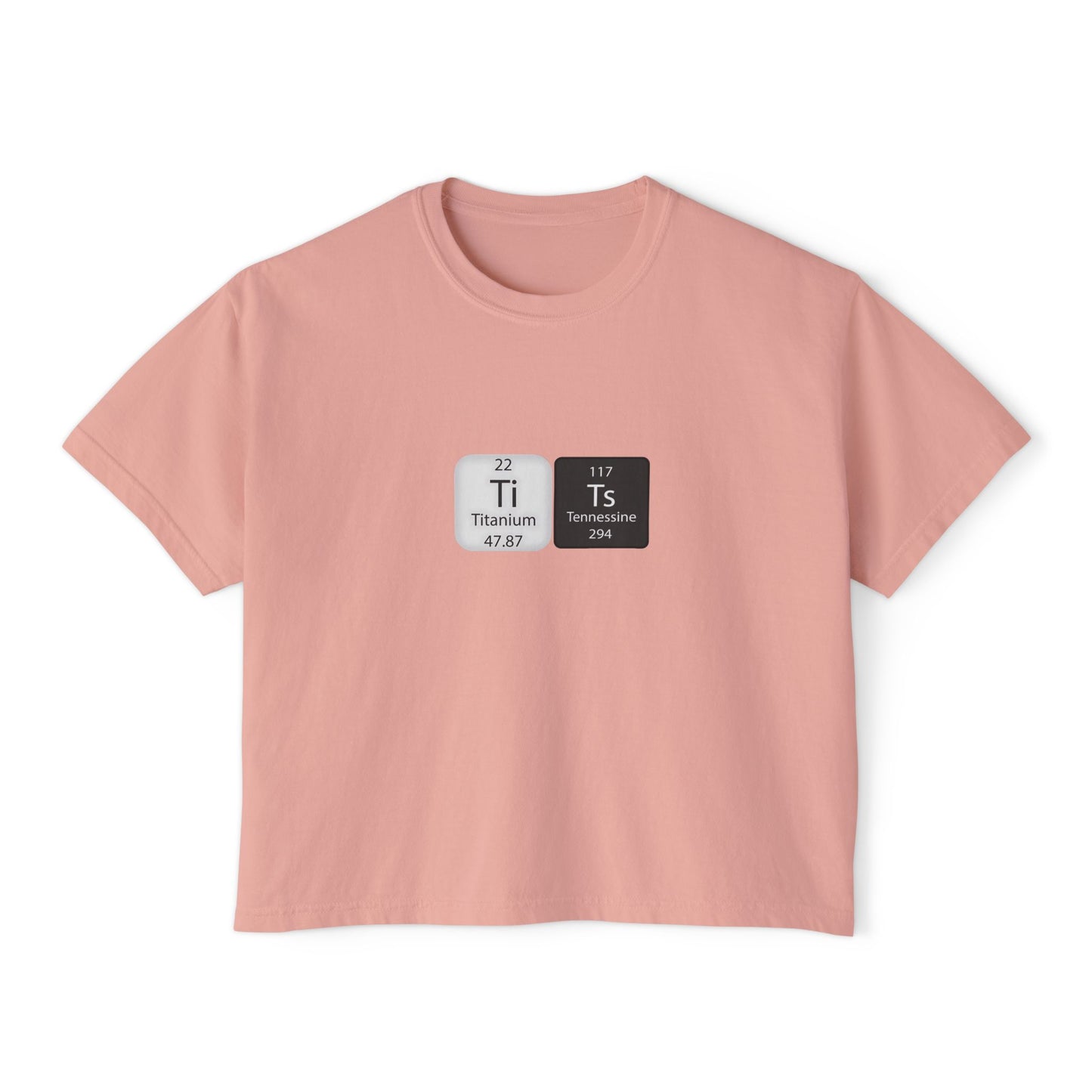 Women's Boxy Tee - Titanium & Tennessine