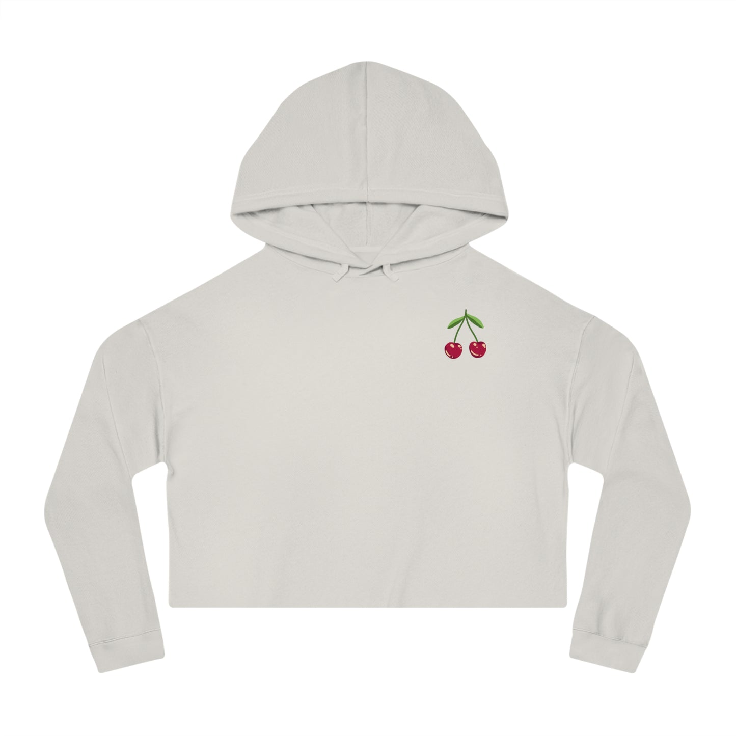 Cherry Women's Cropped Hooded Sweatshirt