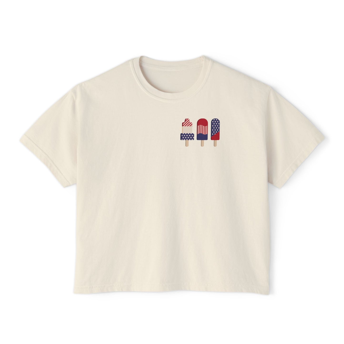 Patriotic Ice Cream Women's Boxy Tee