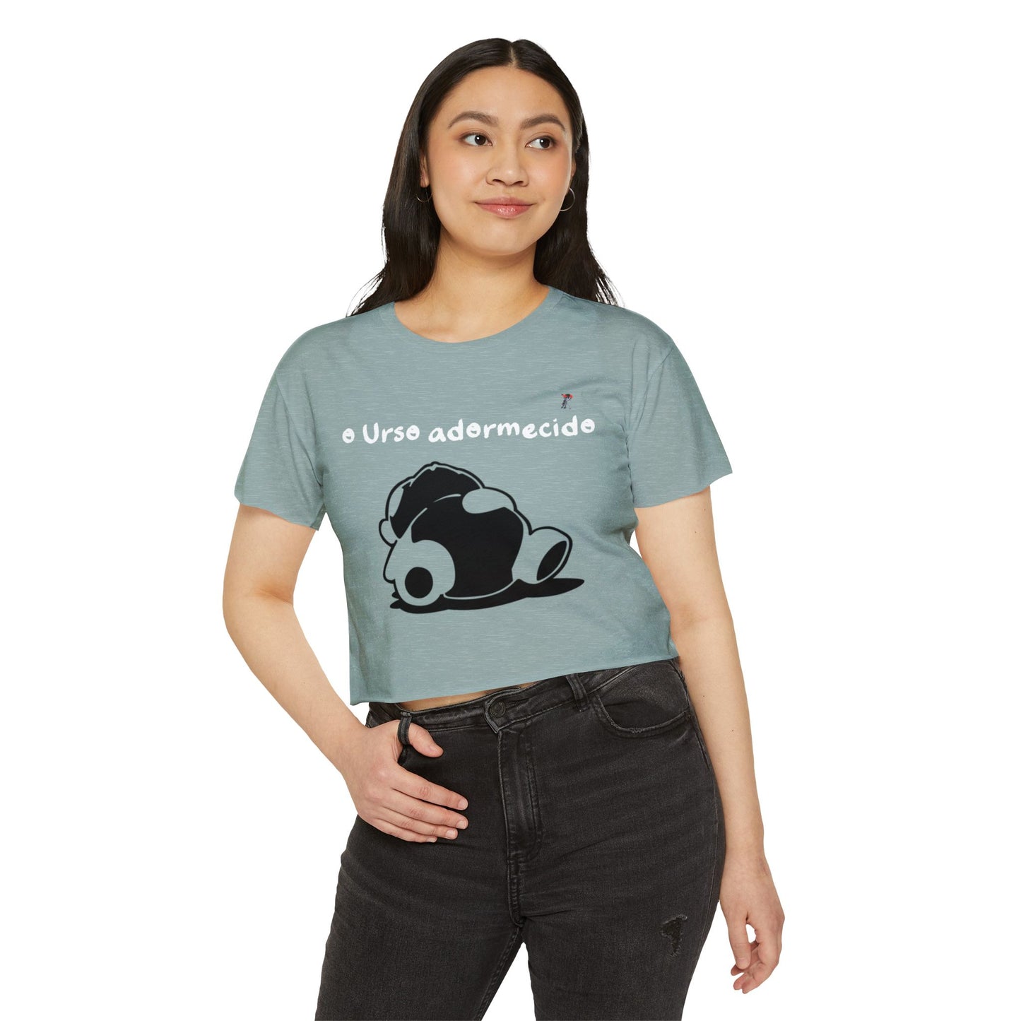 Não acorde o urso adormecido Crop Top