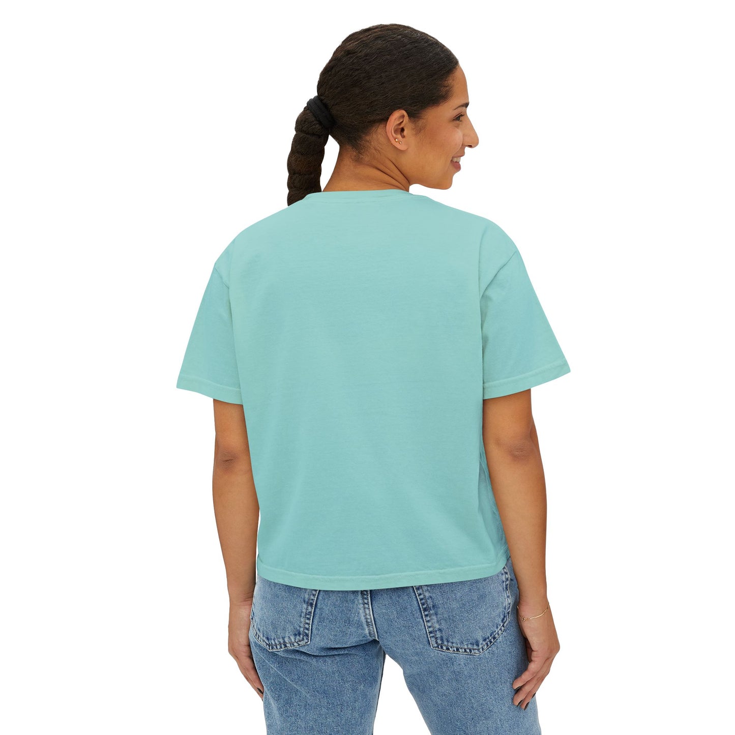 Women's Boxy Tee - Titanium & Tennessine