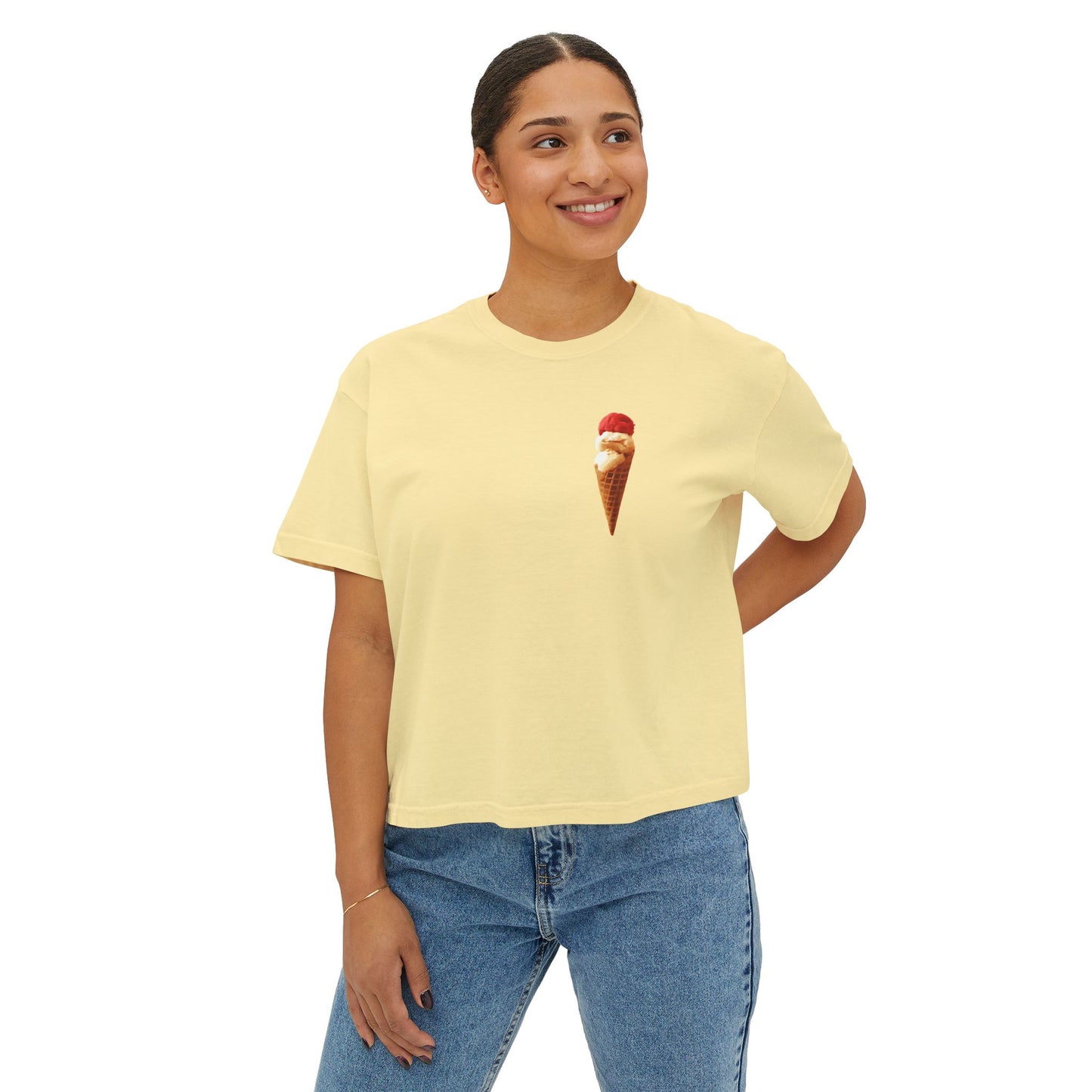 Cherry Ice cream Women's Boxy Tee