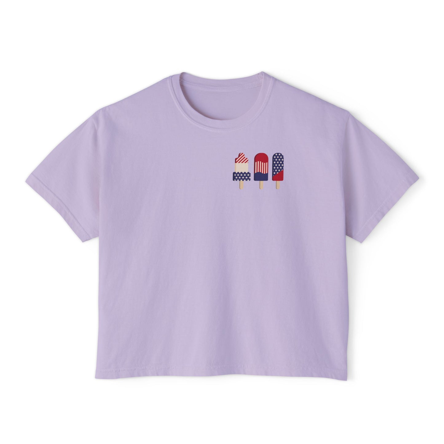 Patriotic Ice Cream Women's Boxy Tee