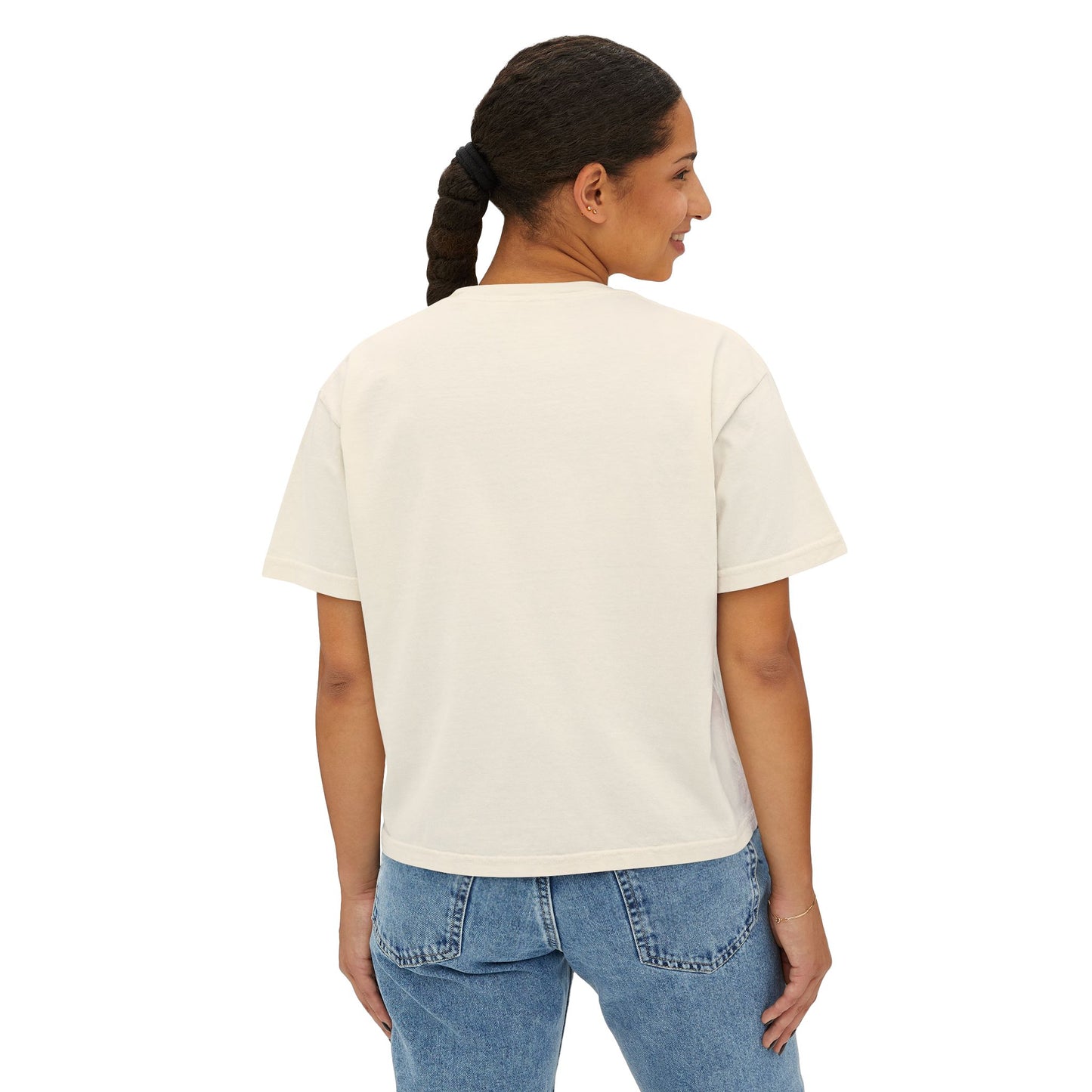 Women's Boxy Tee - Titanium & Tennessine