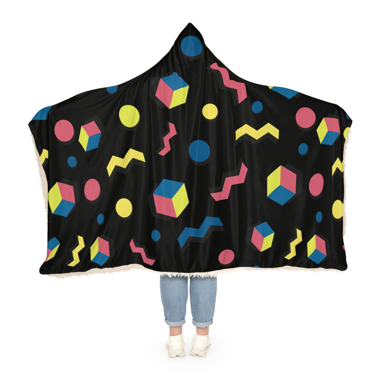 Colorful Geometric Snuggle Blanket