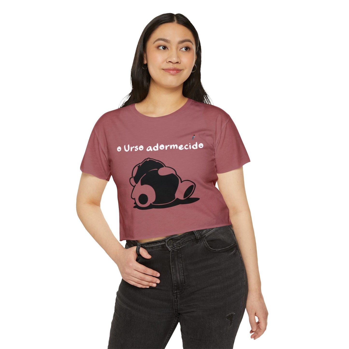 Não acorde o urso adormecido Crop Top