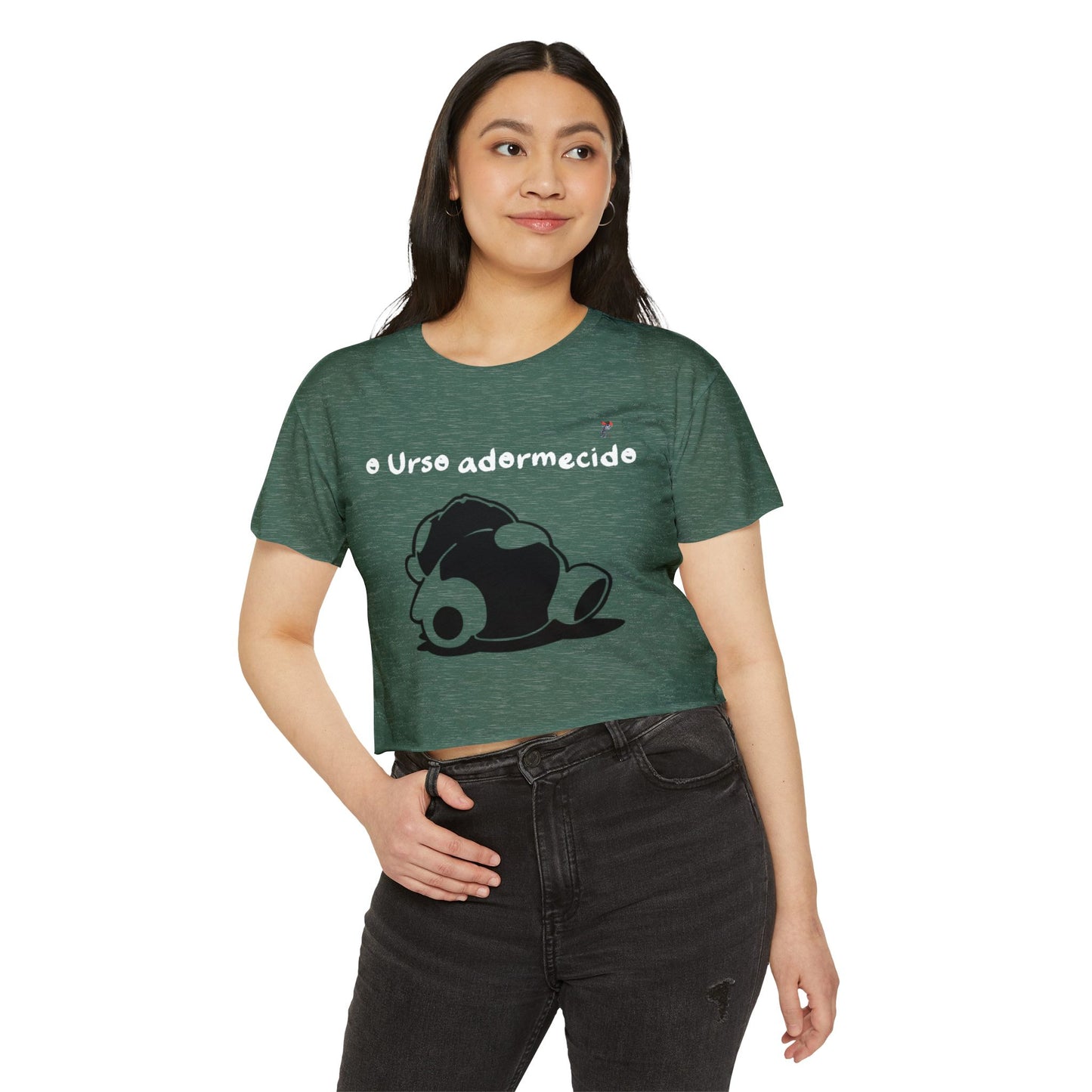 Não acorde o urso adormecido Crop Top