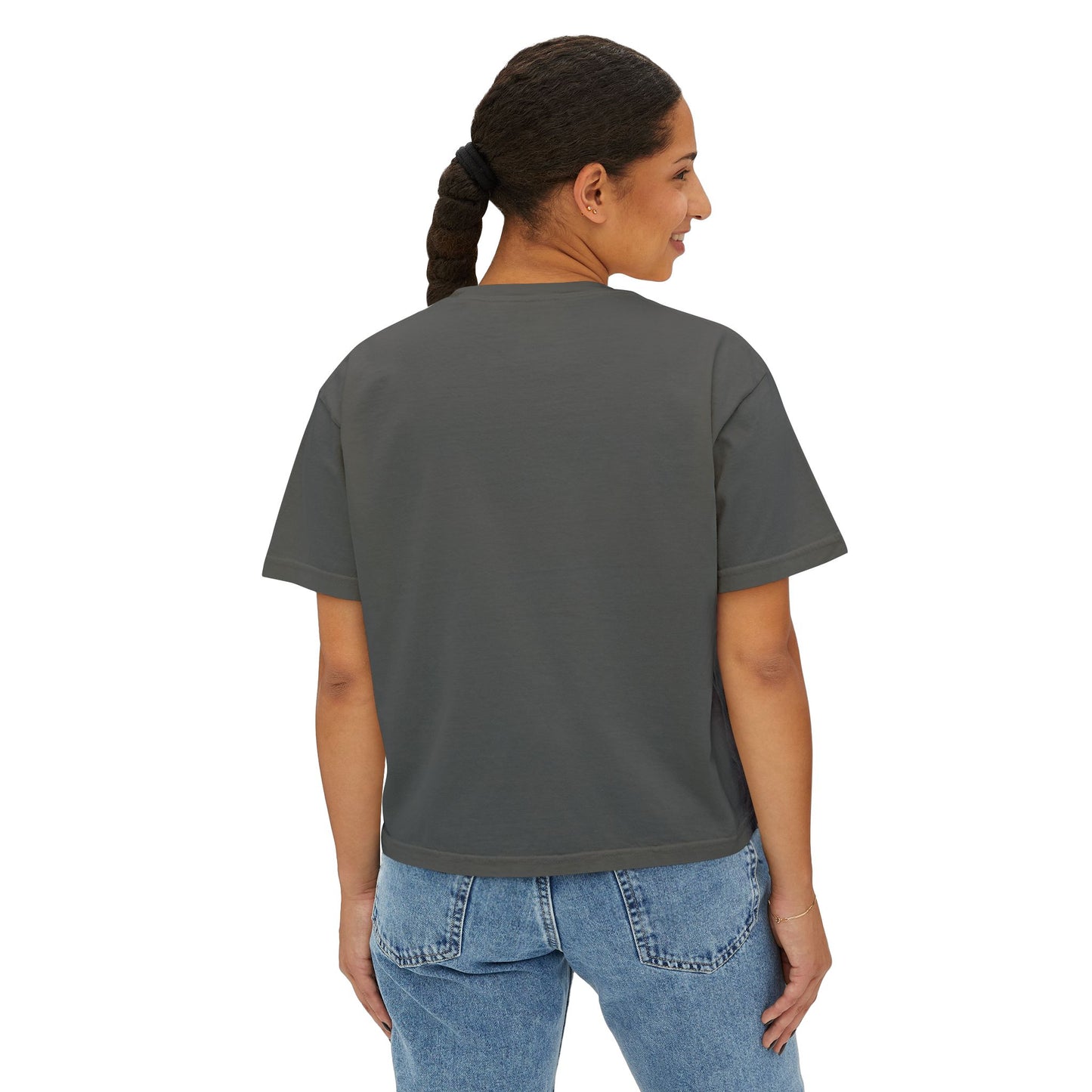 Women's Boxy Tee - Titanium & Tennessine