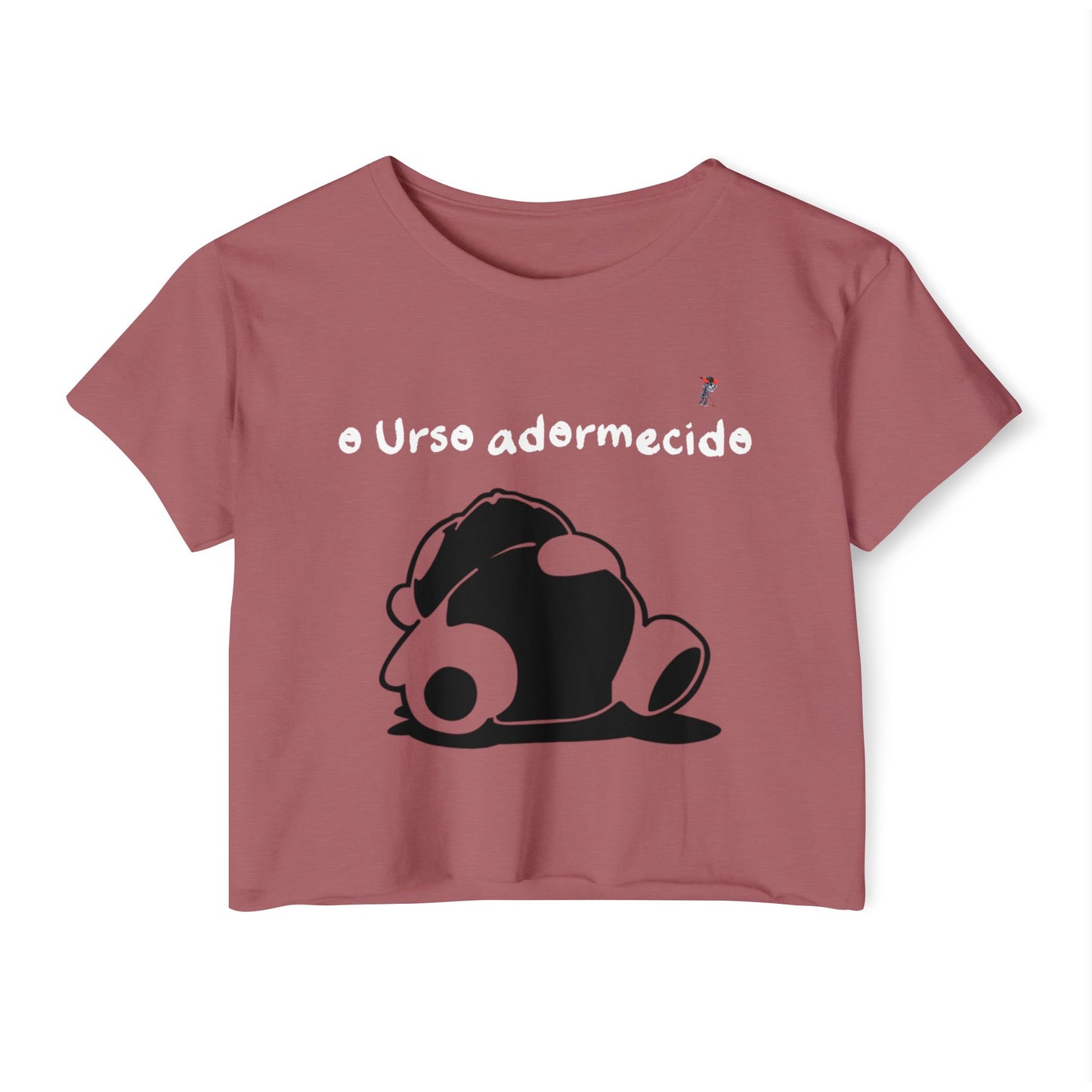 Não acorde o urso adormecido Crop Top