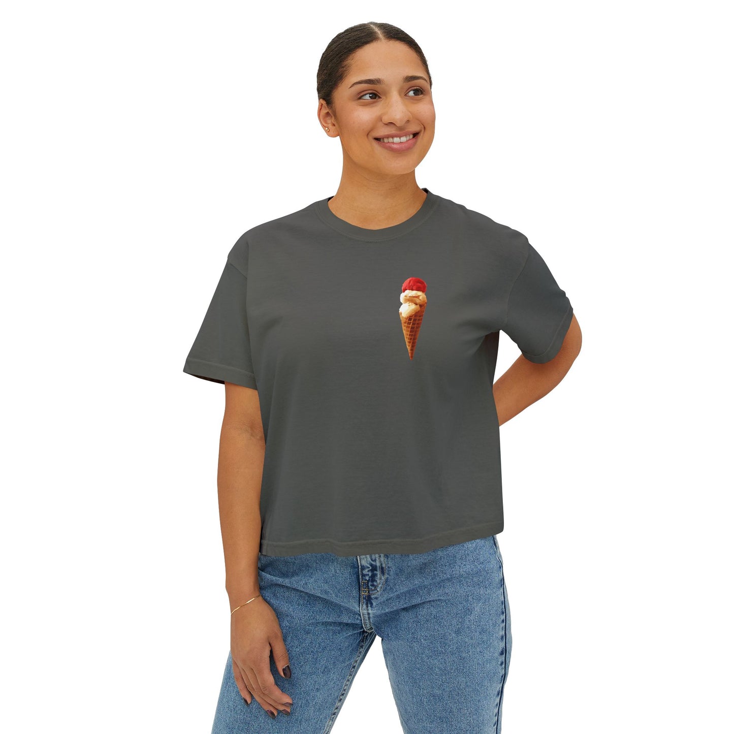 Cherry Ice cream Women's Boxy Tee