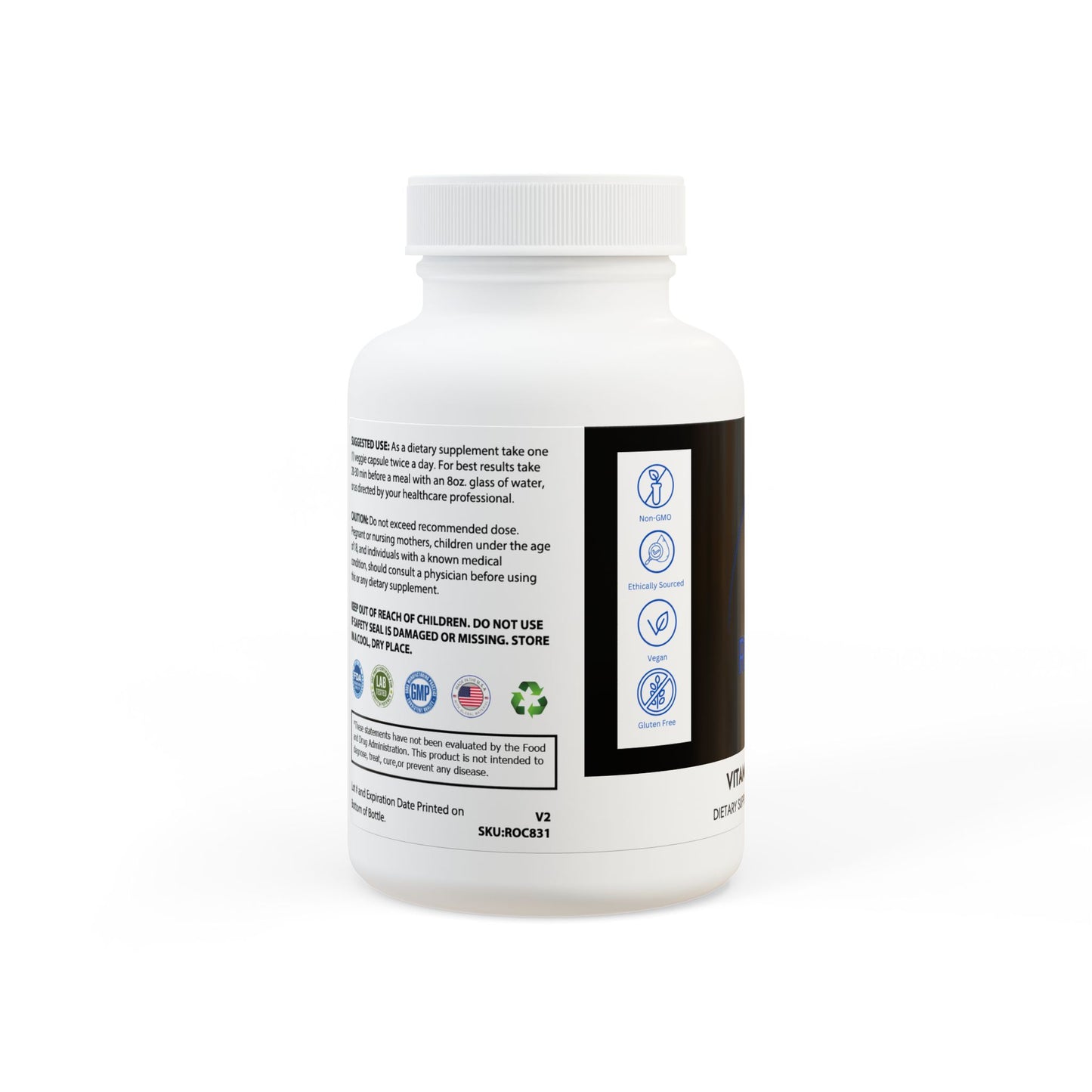 Vitamin K2 + D3 Supplement (60 Capsules)