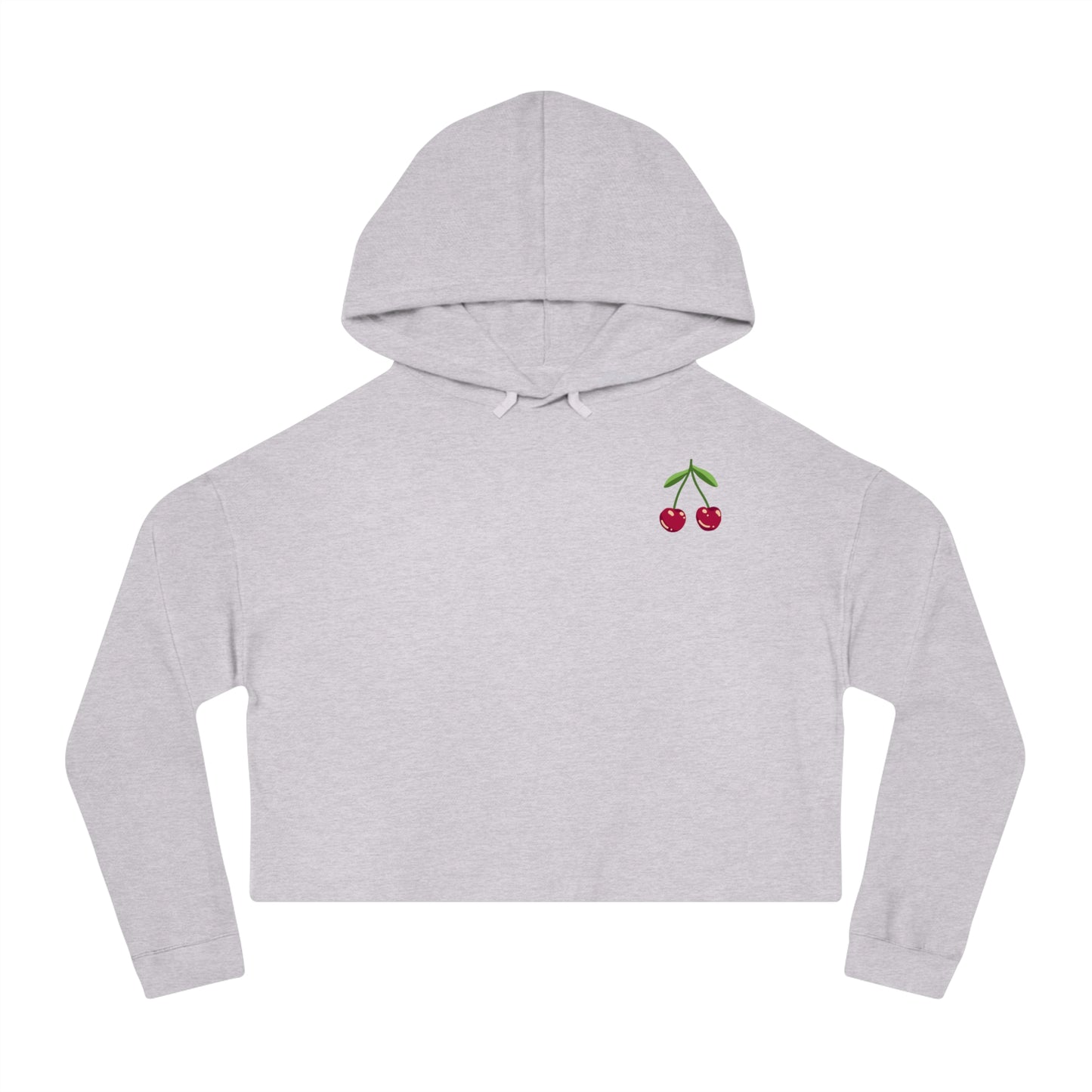 Cherry Women's Cropped Hooded Sweatshirt